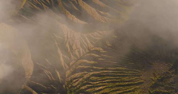 航拍印尼Bromo火山