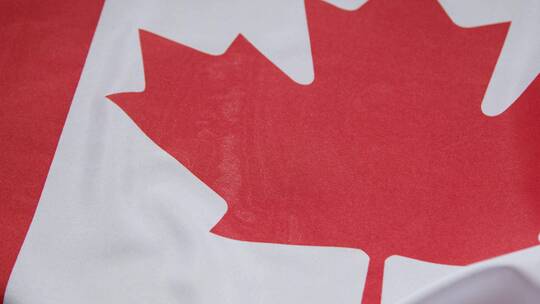 特写工作室拍摄的加拿大国旗