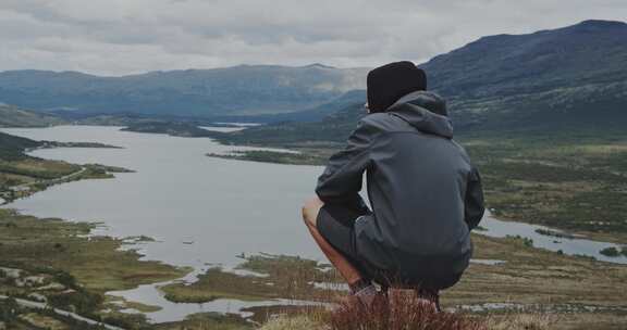 观光，山顶，徒步旅行，景观