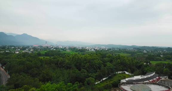 丘陵平原、土地、罗浮山、城镇一角