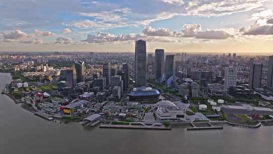 上海徐汇滨江西岸艺术中心CBD航拍