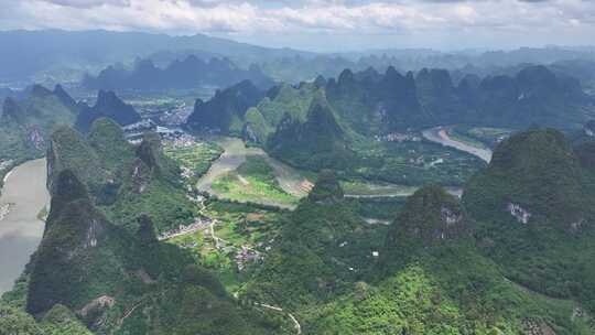 航拍风景 桂林山水 大美中国 壮丽山河