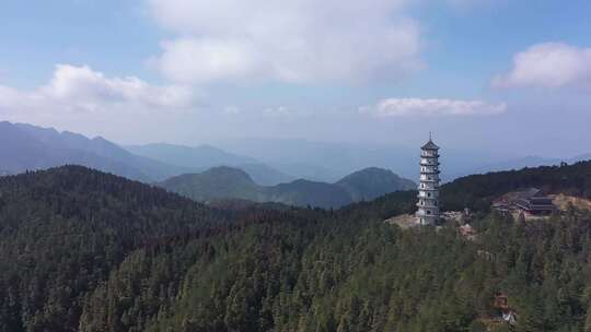 江西宜春明月山 旅游爬山 航拍 大自然素材视频素材模板下载