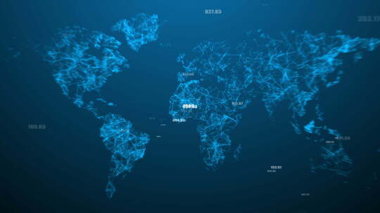世界地图链接大数据背景