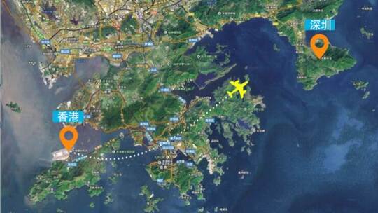 4K飞机航线一带一路地图科技感区位图AE视频素材教程下载