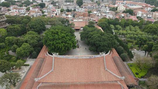 大气 航拍 福建 泉州 西街 东西塔 开元寺