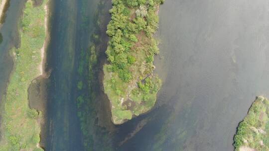 航拍广西桂林旅游景点城市地标建筑