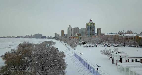 佳木斯雪后风光