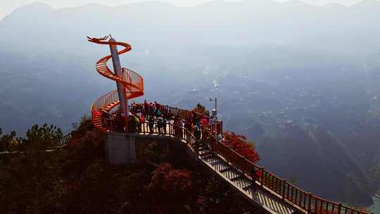 长江三峡巫峡红叶