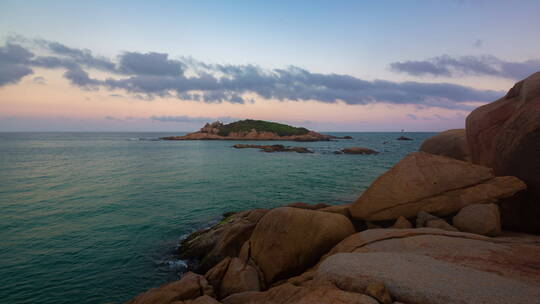 海南萬寧港門石夕陽1（02.05）