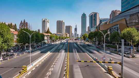 武汉_城市道路车流延时001