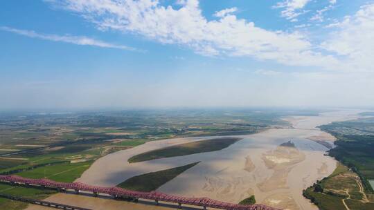 黄河流域4K航拍视频素材模板下载