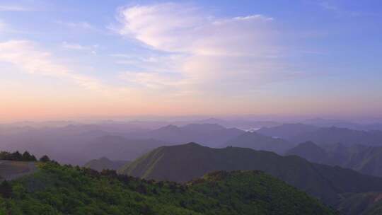 杭州临安大明山牵牛岗群山风景