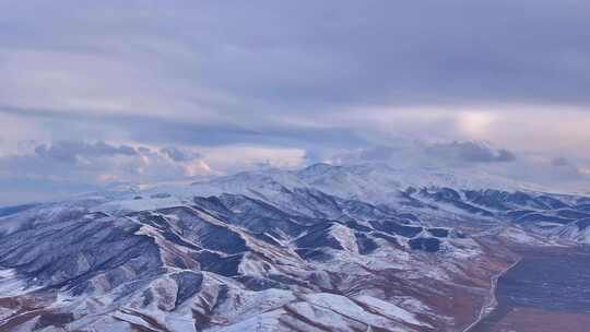 同宝山 青海 雪山 雪景 海北州 青海旅游