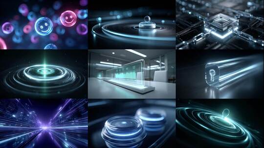 虚拟会议未来科技虚拟会议沉浸体验高清在线视频素材下载