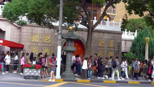 静安寺 人流 景点 十一 国庆