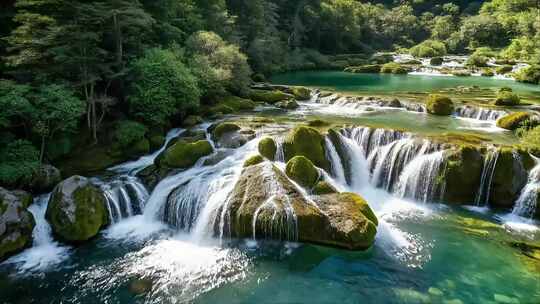 泉水水流水源溪流河水溪水