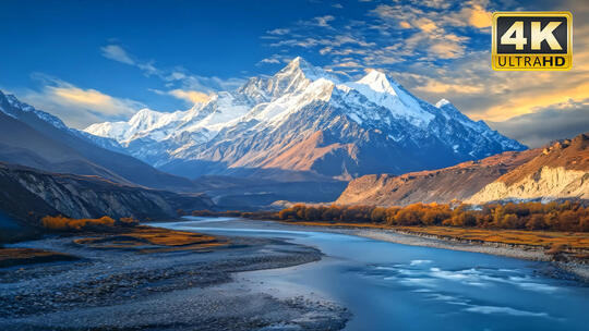 蓝天湖泊天空地面全景大自然唯美风景12