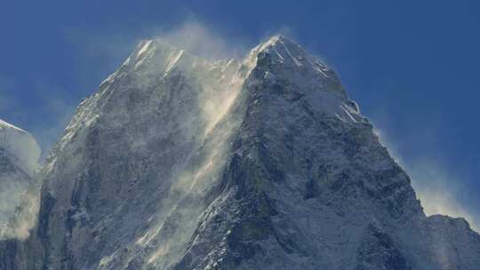 雪山，喜马拉雅山，雪，雾