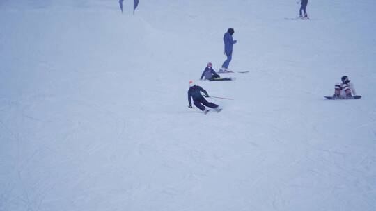 实拍滑雪体验