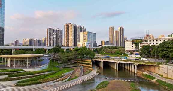 4K 深圳龙岗区龙城广场航拍合集