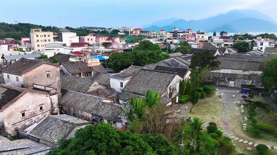 航拍深圳大鹏古城