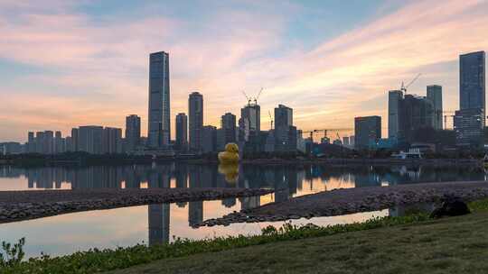 深圳人才公园-深圳湾壹号日落晚霞延时