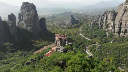 Meteora，修道院，卡拉巴卡，希腊