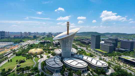 武汉未来科技城蓝天白云