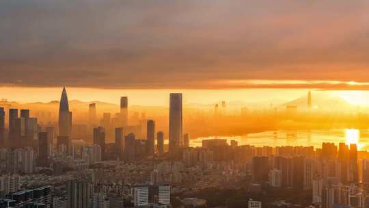 深圳南山日出延时，深圳日出，深圳延时