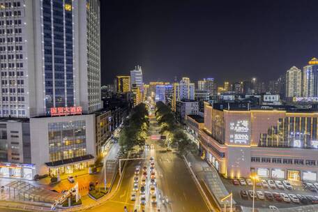 湖北宜昌航拍延时 夜景延时 延时