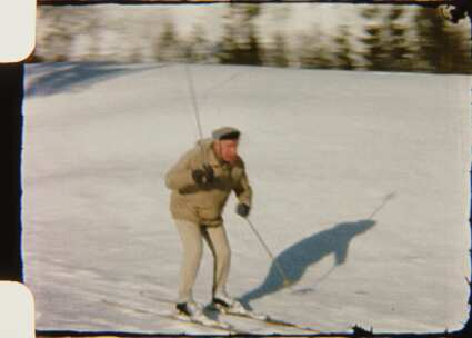 8毫米，人，滑雪，雪
