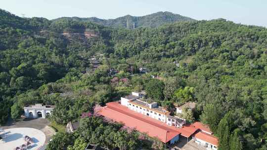 航拍广东中山孙中山故里旅游区