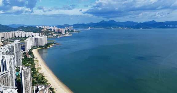 惠州小径湾海滨沙滩航拍0219_D