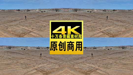 青海海西茫崖火星公路航拍4k视频高清在线视频素材下载