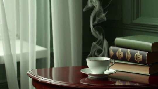 茶叶高端绿色氛围泡茶待客