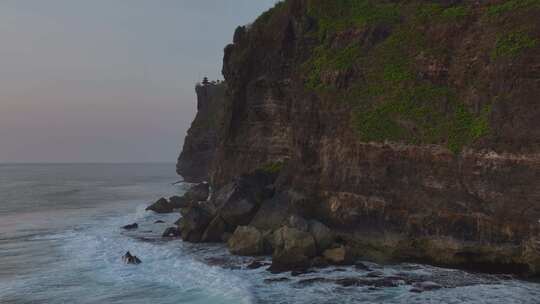 HDR印尼巴厘岛情人断崖海滨自然风光航拍视频素材模板下载