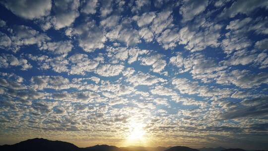 乡村天空日出延时阳光云朵早霞晨曦希望曙光