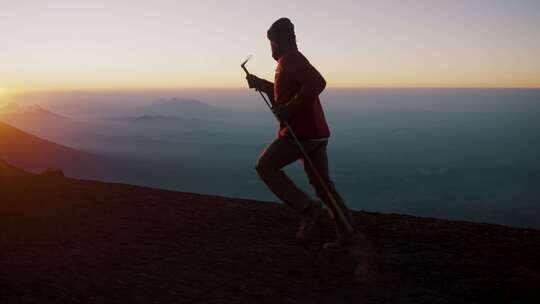 人，火山，危地马拉，峰