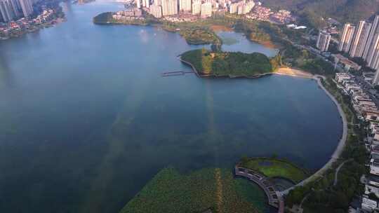 4k长沙梅溪湖公园秋景