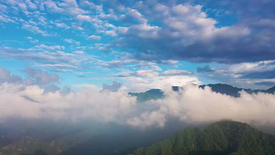 南五台山 钟南山 秦岭 云海 日出 云彩 蓝天