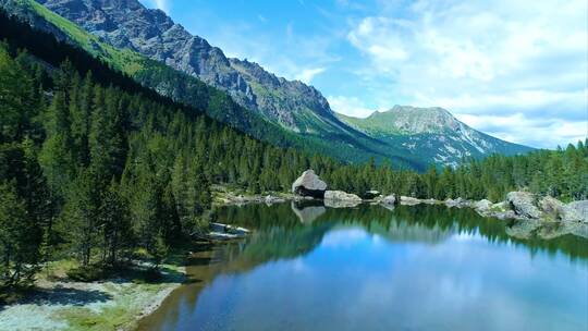 4K山水湖泊高山树林丛林自然景观