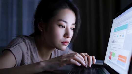 白领加班熬夜焦虑烦躁