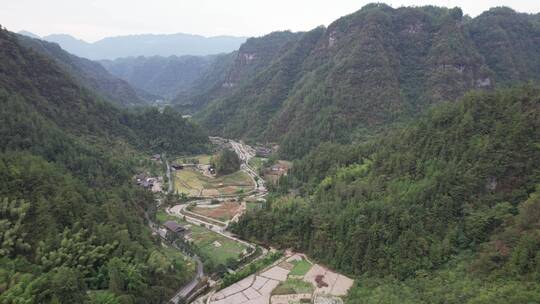 重庆山水黔江4A景区十三寨航拍