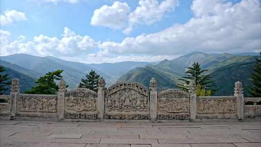 山西地标五台山南山寺佑国寺