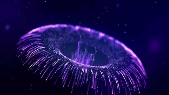 水下科技世界霓虹水母动画