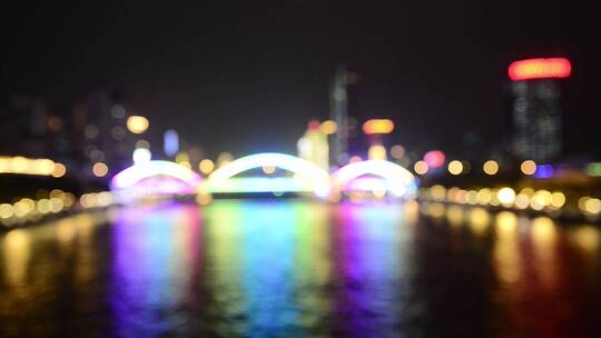 广州彩虹桥夜景