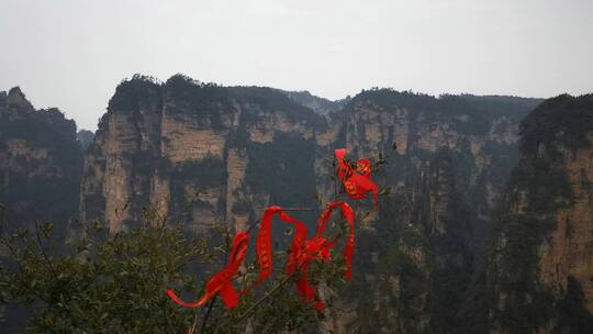 湖南张家界武陵源奇山风景视频素材模板下载