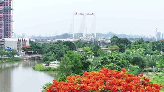 中国广东省佛山市南海区三山新城文翰湖公园