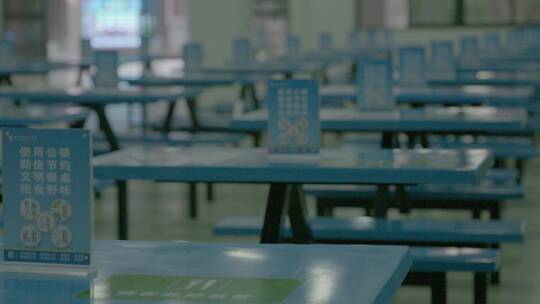干净的校园文明食堂视频素材模板下载